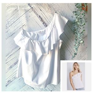 Y2K 🥂AG Adriano Goldschmied “Risa” Top One Shoulder Size-S EUC